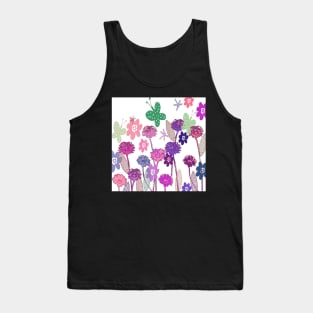 Floral Garden Print Cute Spring & Summer Home Decor & Gifts Tank Top